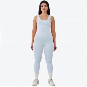 Set Active Sportswear Athletic Women's Blue Jumpsuit